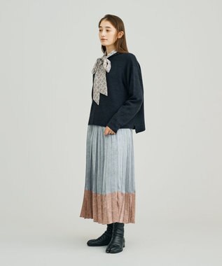 J.PRESS YORK STREET 【WOMEN】ANTI PILLING WOOL ボトルネックニット グレー系