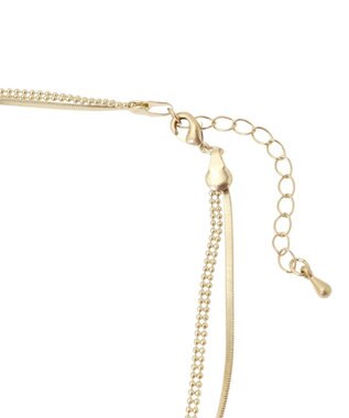 AMERICAN HOLIC 2連ワイドチェーンネックレス Silver