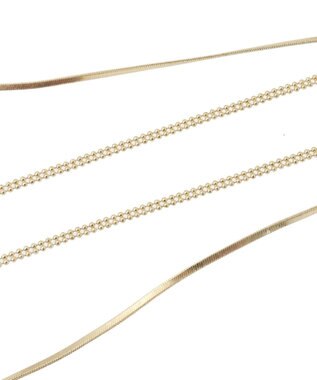 AMERICAN HOLIC 2連ワイドチェーンネックレス Silver