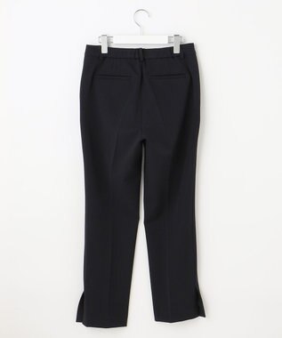 J.PRESS LADIES 【洗える】40/2NEWESTバックピーチ テーパード パンツ ネイビー系