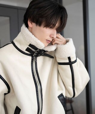 WEGO 【25年秋冬新作/ユニセックス着用ITEM/MLサイズ展開】B－3ジャケット ライトベージュ