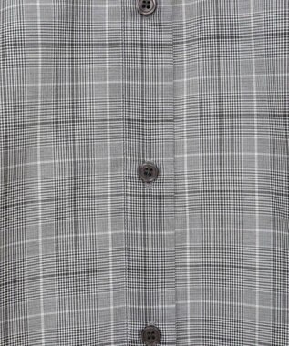 Green Parks サイドドロストショート丈シャツ（チェック） Check