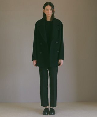 23区 【23区 | 5525gallery】ウールストレッチ スティック パンツ ブラック系