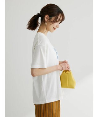 Green Parks ウエーブロゴボックスＴシャツ Off White