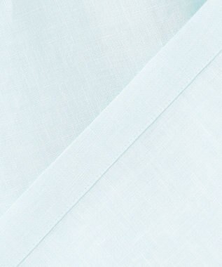 23区 L 【Oggi7月号掲載/洗える】LIBECOリネン クロップド デザイン シャツ スカイブルー系