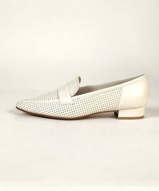 Dominic3 パンチング ソフトローファー ホワイト