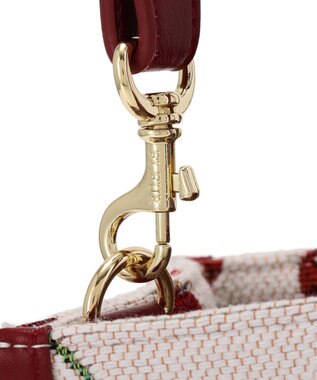 Maison de FLEUR チェリー柄ゴブラン２Ｗａｙスクエアトートバッグ Red
