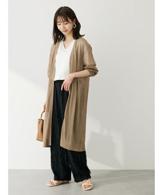 Green Parks 汗じみ防止ＶネックＴシャツ Brown