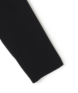 23区 L 【セットアップ対応/洗える】トリアセダブルジョーゼット 2WAYレース襟 ペプラムブラウス ブラック系