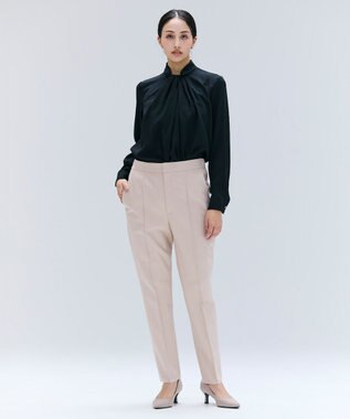 BEIGE， 【Lsize・セットアップ対応】CORBY / ウールピンタックバックサイドゴムパンツ Nude