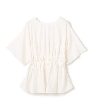 uncrave コットンリネンボイル ペプラムブラウス オフ