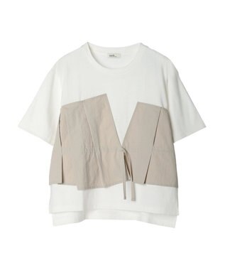 earth music&ecology ビスチェドッキングプルオーバー Beige