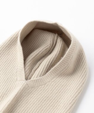 UNFILO 【洗える】ふわふわニット バラクラバ グレージュ