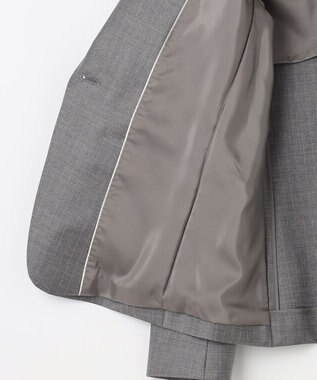 23区 S 【セットアップ対応】ファインネスウール ジャケット グレー系ストライプ