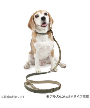 PET PARADISE ペットパラダイス 合皮 リード 《カーキ》 中型犬 SM カーキ