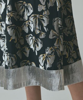 GRACE CONTINENTAL リボンオパールドレス ブラック