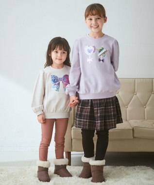 ANY KIDS ドリームストレッチ裏起毛 パンツ ピンク