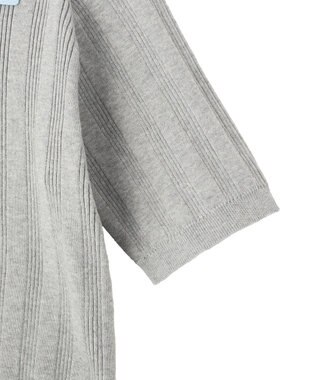 AMERICAN HOLIC 襟配色ニットポロ Light Gray