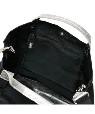 Regalo Felice 【軽量 / A4サイズ対応 / 2way】トート大 / REGALO BKSV(ブラック×シルバー)