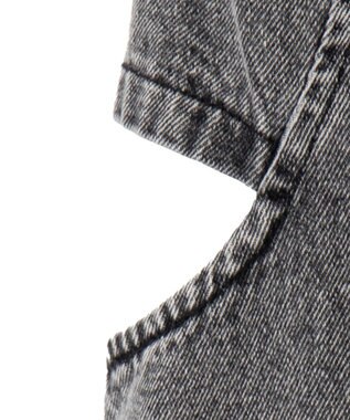 WEGO サークルカットレイヤードデニムロングスカート デニムブラックソノタ