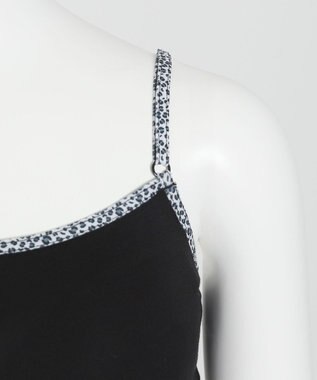 WEGO 【ブラトップ＆ショーツセット】Liliane　Ciel　レオパードハート ブラック