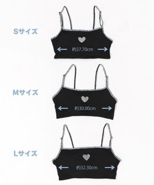 WEGO 【ブラトップ＆ショーツセット】Liliane　Ciel　レオパードハート ブラック