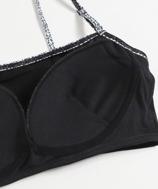 WEGO 【ブラトップ＆ショーツセット】Liliane　Ciel　レオパードハート ブラック