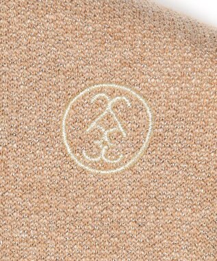 23区GOLF 【WOMEN】ラメスウェットモックネック ダブルニット 裏毛素材 ゴールド系