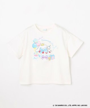 ANY KIDS 【シナモロール×ANY KIDS】プリント 半袖Tシャツ オフホワイト