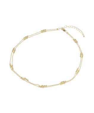 Green Parks スリードットチェーンネックレス Gold