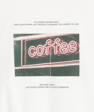 AMERICAN HOLIC 刺繍&フォトプリントTシャツ Off White