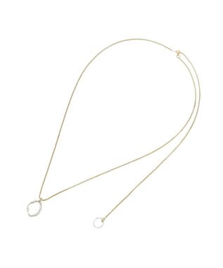 AMERICAN HOLIC ニュアンスリングスライドネックレス Gold