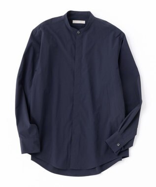UNFILO MENS コンフォート バンドカラーシャツ  [24年秋冬商品] ネイビー