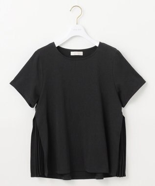 ANY SIS 【UVケア】サイドプリーツ カットソー ブラック