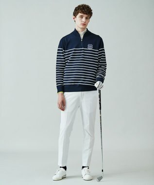 【新品】23区GOLF　ストレッチモールハーフジップ ニット　Size1 23区GOLF｜【WOMEN】ストレッチモールハーフジップ ニット