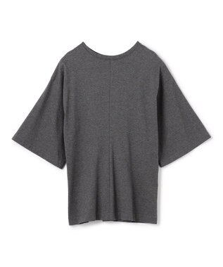 uncrave プレーンジャージー 2WAYレースアップトップス チャコール