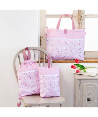 Mother garden マザーガーデン 野いちご お着替え巾着 ナップサック 《小花いちご柄》 小花いちご柄