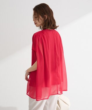 Green Parks 楊柳ドッキングフレンチプルオーバー Pink