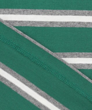 J.PRESS KIDS 【140-170cm】ボーダー 長袖Tシャツ グリーン系1