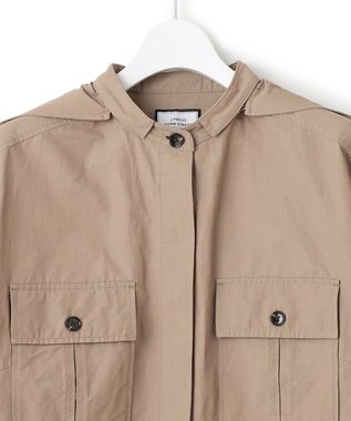 J.PRESS YORK STREET 【WOMEN】ミリタリーシャツワンピース ベージュ系