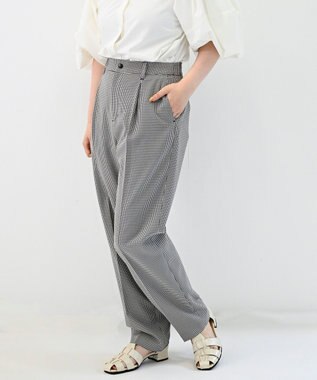 FORFORMO Stretch Tuck Pants  ストレッチタックパンツ チェックブラック
