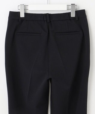 J.PRESS LADIES 【洗える】40/2NEWESTバックピーチ テーパード パンツ ネイビー系
