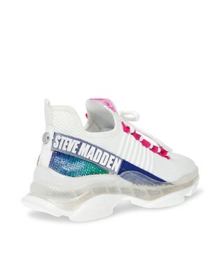 STEVE MADDEN MAX PRIDE メッシュスニーカー ホワイト