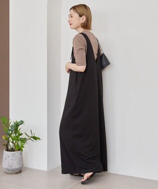 AMERICAN HOLIC リブ5分袖プルオーバー Mocha