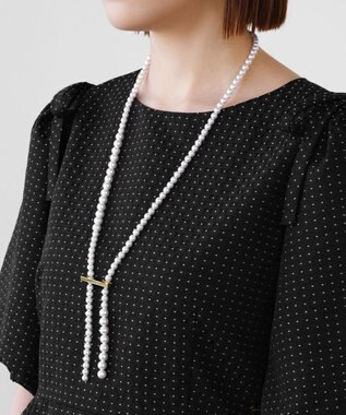 TOCCA RANDOM PEARL LARIAT NECKLACE ネックレス ゴールド系
