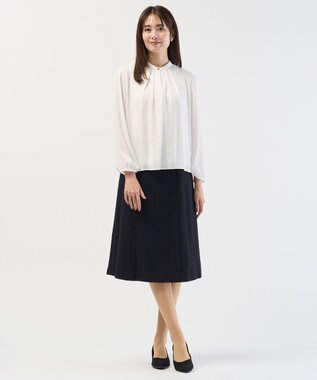 J.PRESS LADIES S バックサテンジョーゼット カットソー ホワイト系