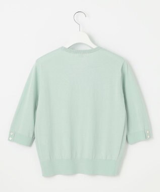 J.PRESS LADIES 【洗える】BASIC HT COTTON クールネック プルオーバー ミント系
