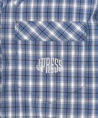 J.PRESS KIDS 【110-130cm】オックス チェックシャツ ブルー系3