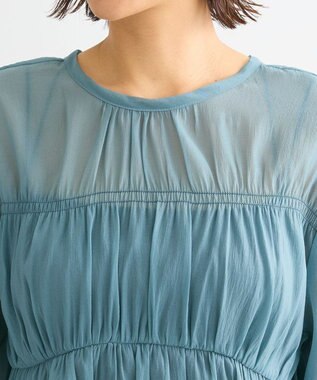 Green Parks ２ＷＡＹ　シアーギャザーチュニック Green