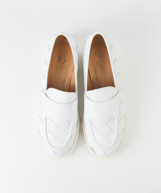 BONTRE 【LucaGrossi/ルカグロッシ】厚底レザー編み込みローファー/K356M-USO